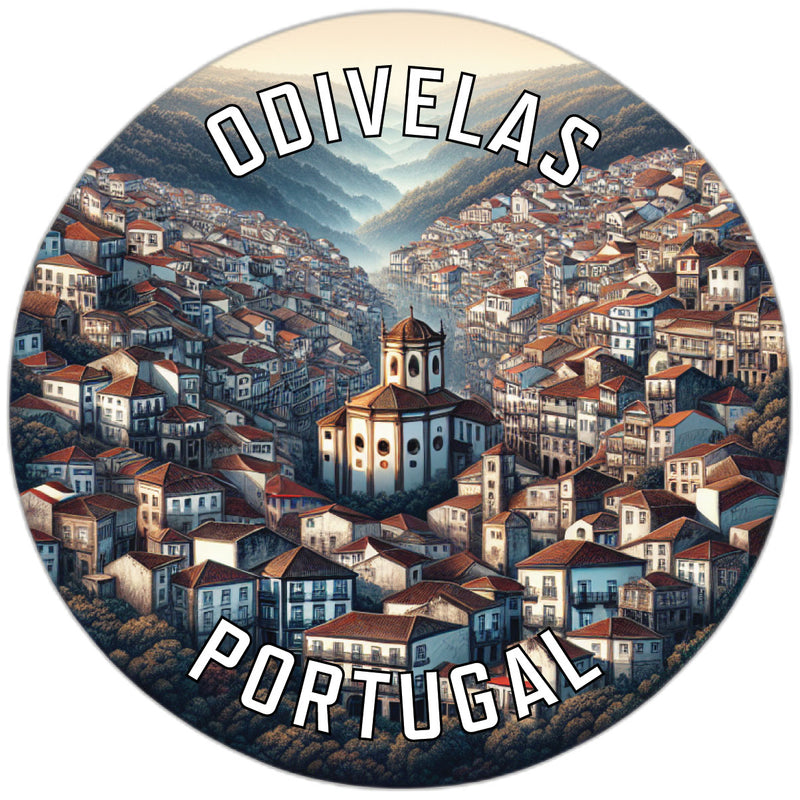 Odivelas Portugal Souvenir Die Cut Flat Magnet 4-Inch