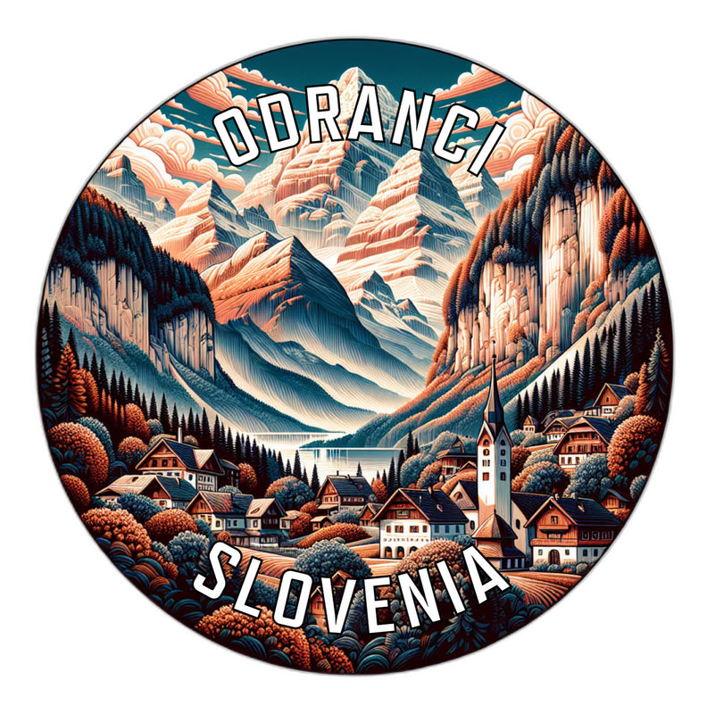 Odranci Slovenia Souvenir Die Cut Flat Magnet 6-Inch