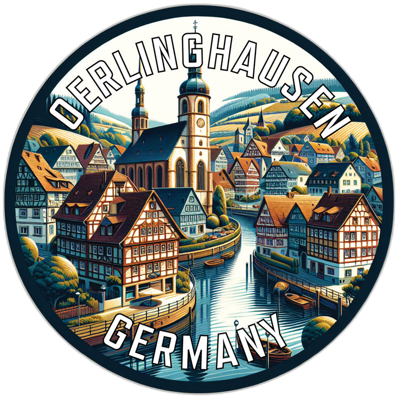 Oerlinghausen Germany Souvenir Die Cut Flat Magnet 2-Inch