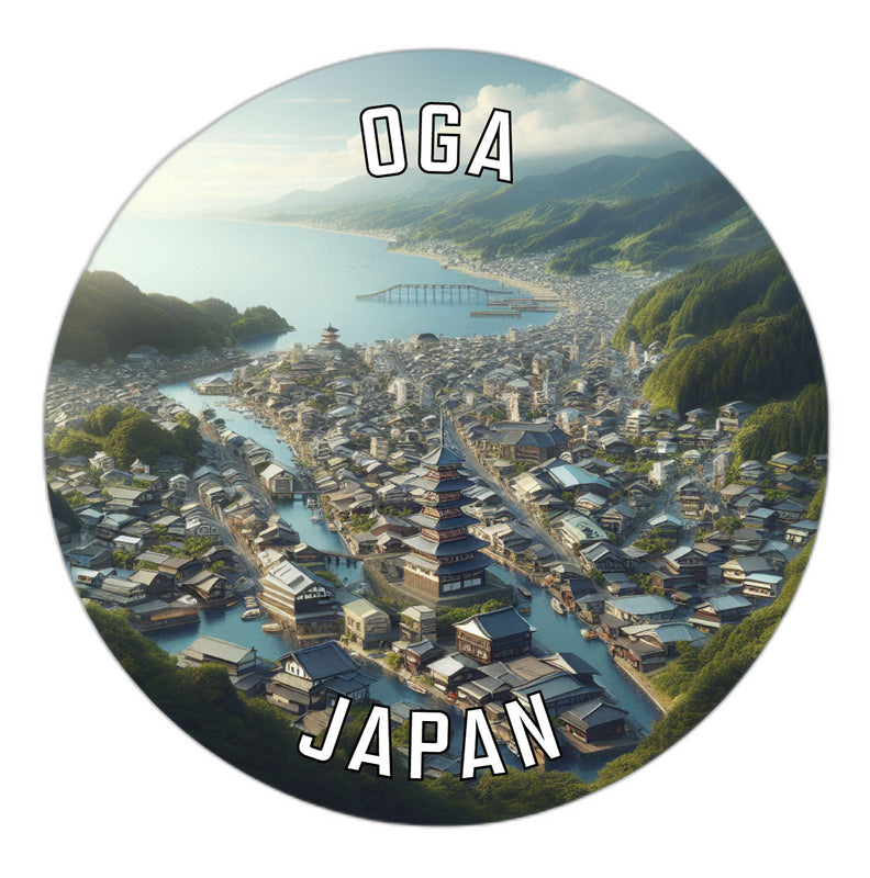 Oga Japan Souvenir Vinyl Decal Sticker 2-Inch