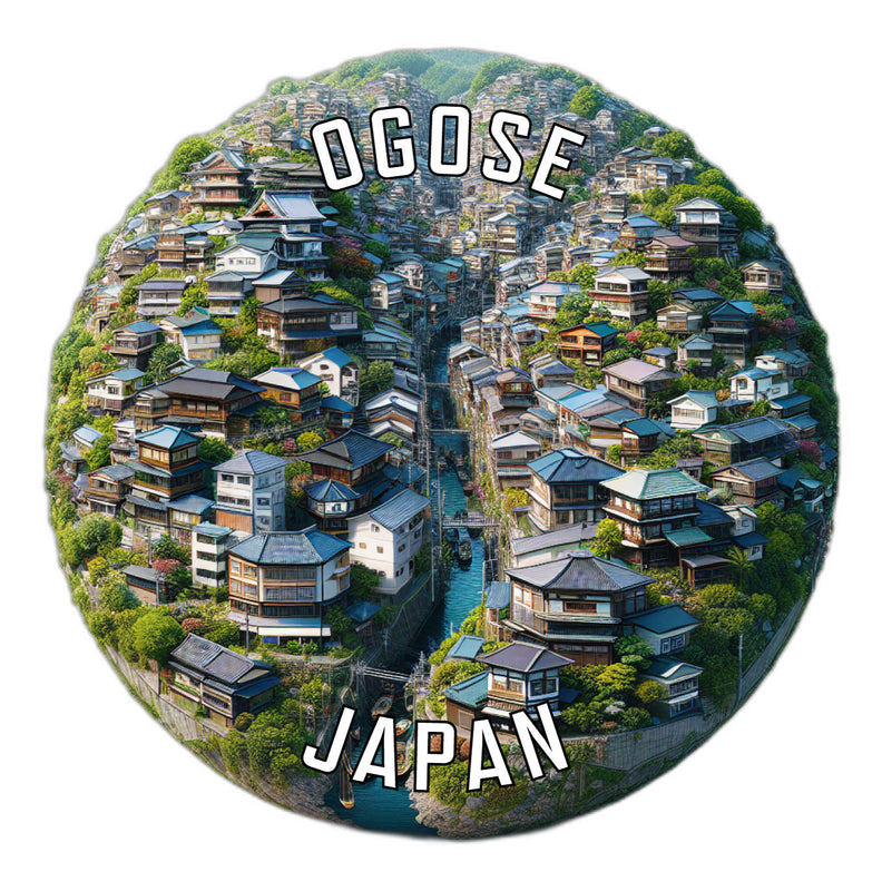 Ogose Japan Souvenir Vinyl Decal Sticker 3-Inch