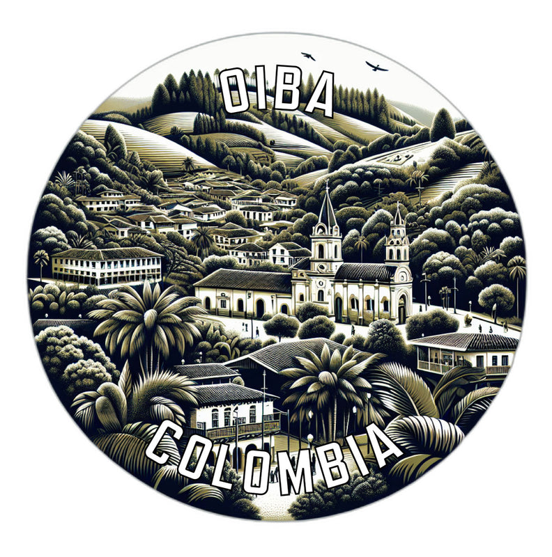 Oiba Colombia Souvenir Vinyl Decal Sticker 2-Inch