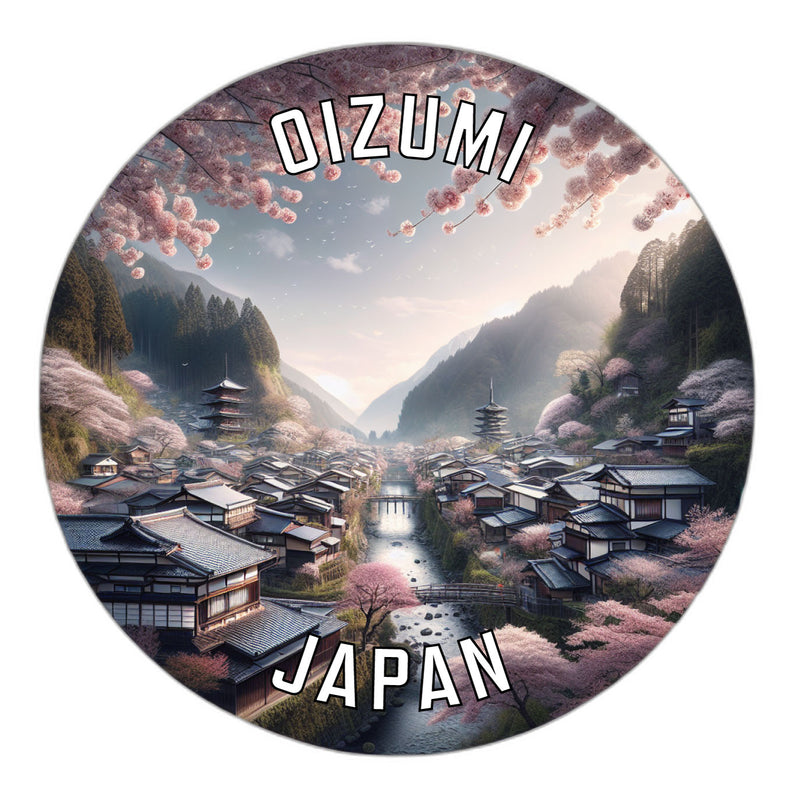 Oizumi Japan Souvenir Vinyl Decal Sticker 2-Inch