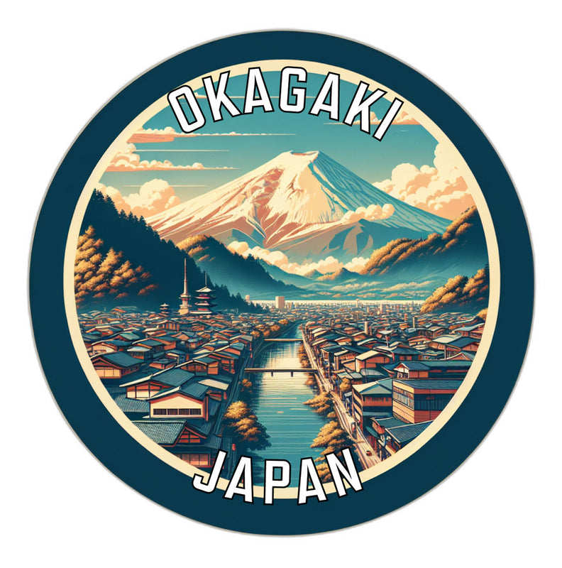 Okagaki Japan Souvenir Vinyl Decal Sticker 6-Inch