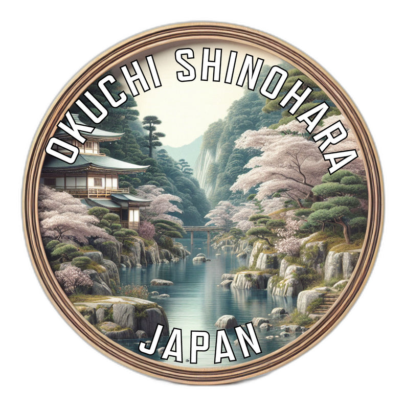 Okuchi shinohara Japan Souvenir Vinyl Decal Sticker 2-Inch