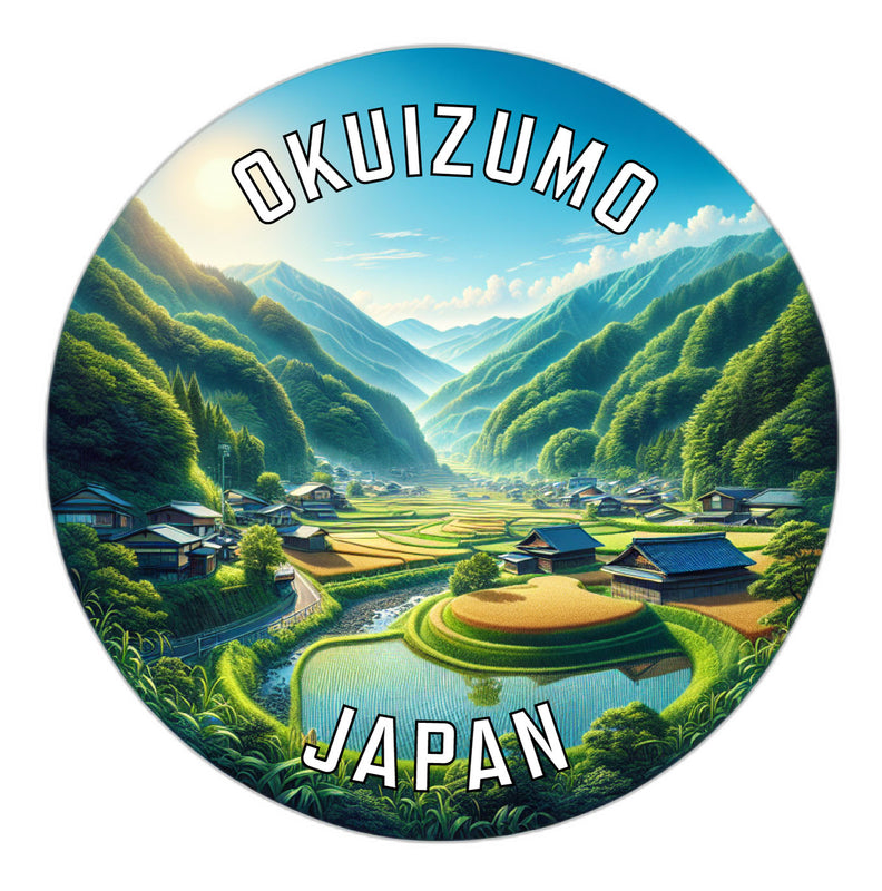 Okuizumo Japan Souvenir Die Cut Flat Magnet 2-Inch