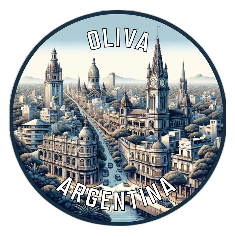 Oliva Argentina Souvenir Die Cut Flat Magnet 2-Inch