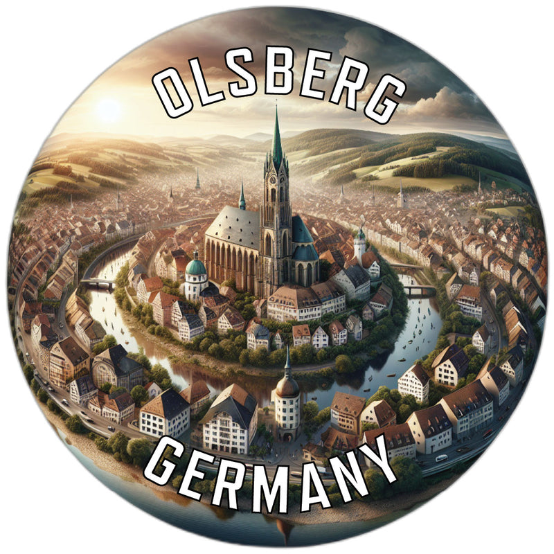 Olsberg Germany Souvenir Die Cut Flat Magnet 2-Inch