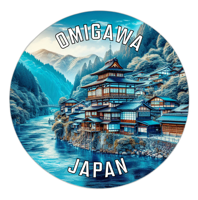Omigawa Japan Souvenir Vinyl Decal Sticker 2-Inch