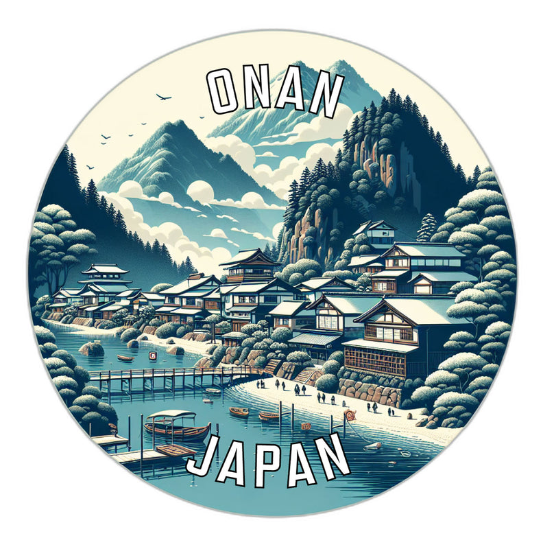 Onan Japan Souvenir Vinyl Decal Sticker 2-Inch