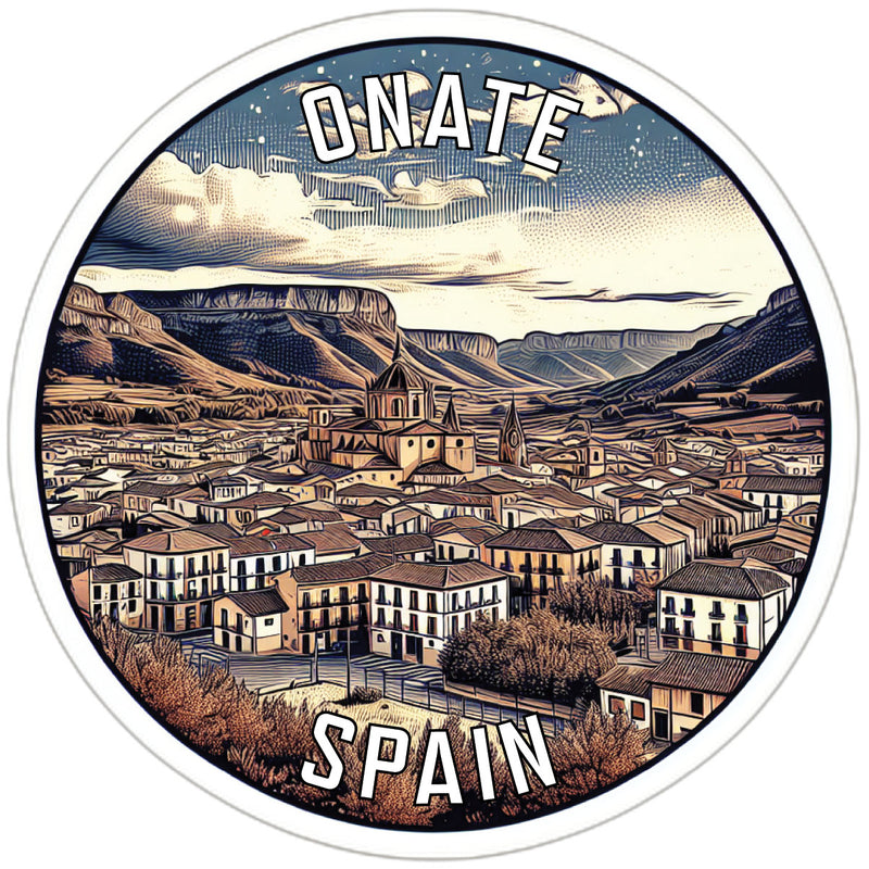 Onate Spain Souvenir Die Cut Flat Magnet 2-Inch