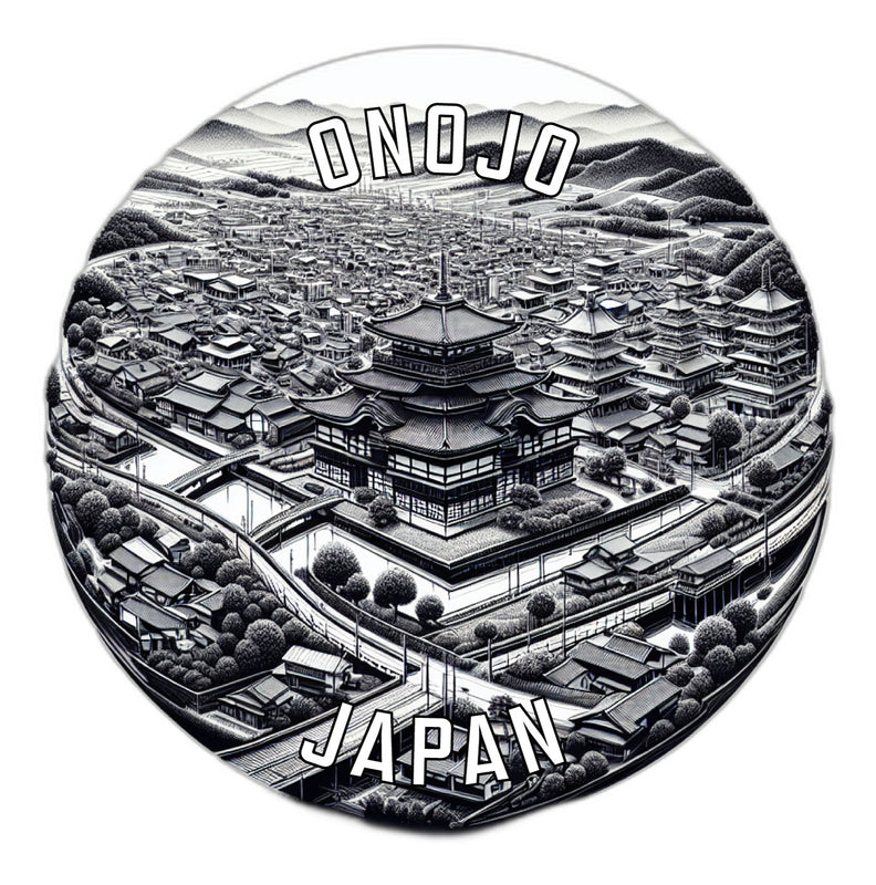 Onojo Japan Souvenir Vinyl Decal Sticker 6-Inch