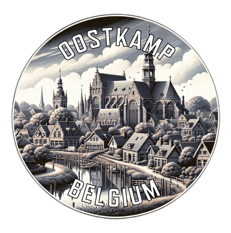 Oostkamp Belgium Souvenir Vinyl Decal Sticker 6-Inch