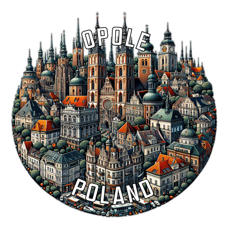 Opole Poland Souvenir Vinyl Decal Sticker 6-Inch