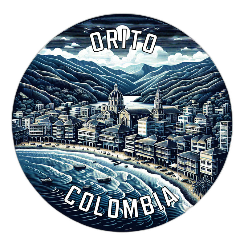 Orito Colombia Souvenir Vinyl Decal Sticker 6-Inch