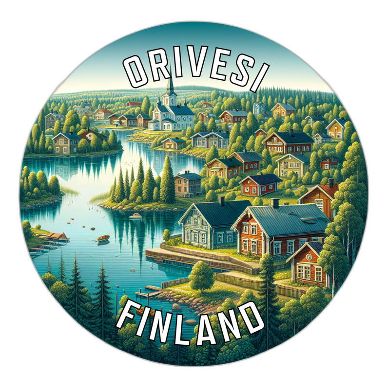 Orivesi Finland Souvenir Die Cut Flat Magnet 2-Inch