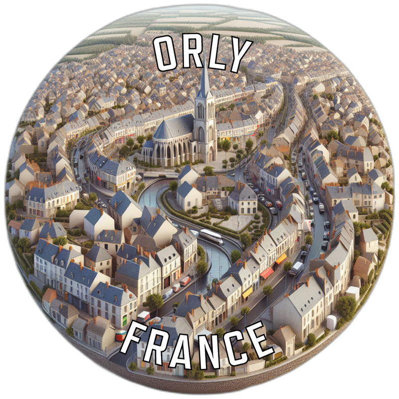 Orly France Souvenir Vinyl Decal Sticker 4-Inch
