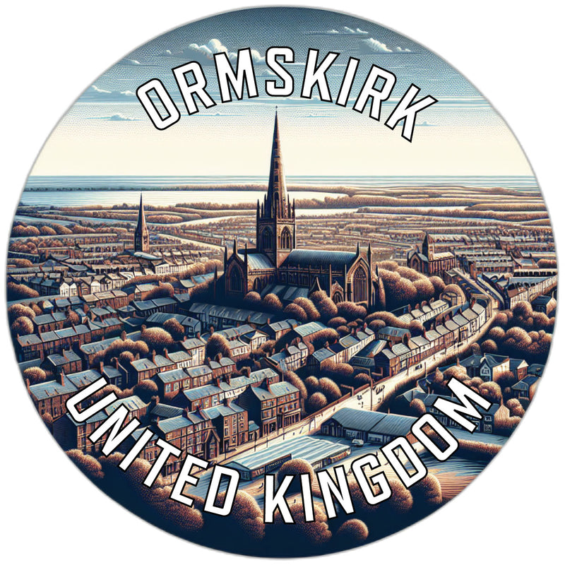 Ormskirk United Kingdom Souvenir Vinyl Decal Sticker 3-Inch