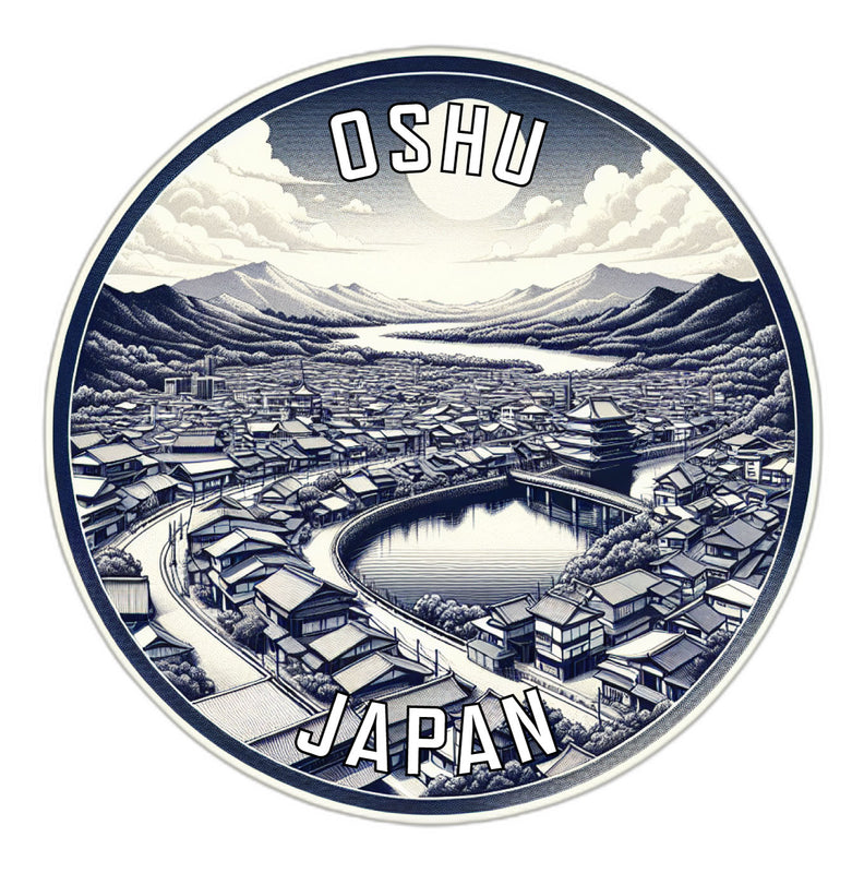 Oshu Japan Souvenir Vinyl Decal Sticker 2-Inch