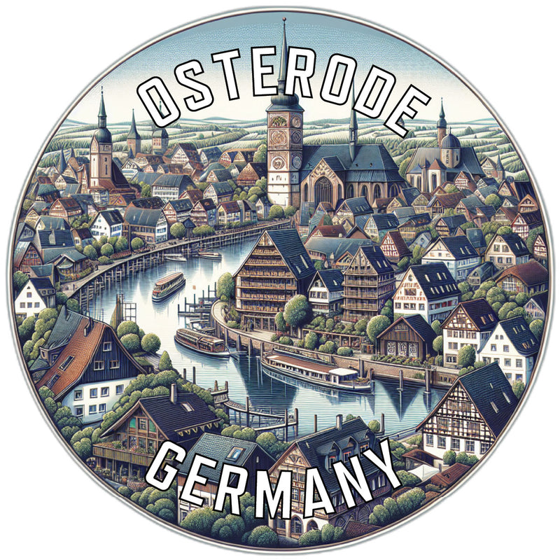 Osterode Germany Souvenir Die Cut Flat Magnet 2-Inch