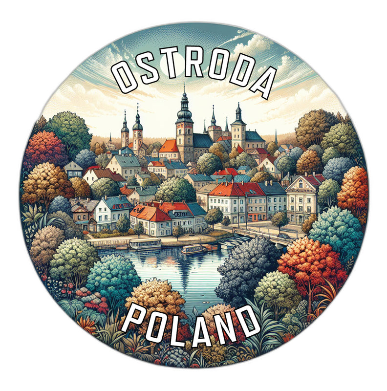Ostroda Poland Souvenir Vinyl Decal Sticker 2-Inch