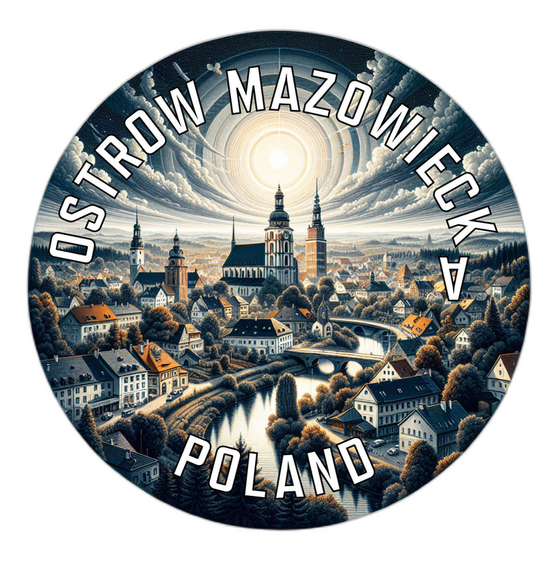Ostrow Mazowiecka Poland Souvenir Vinyl Decal Sticker 2-Inch