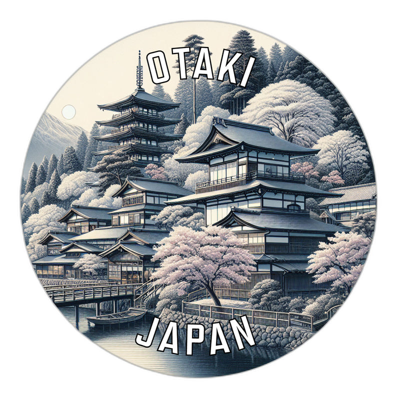 Otaki Japan Souvenir Die Cut Flat Magnet 2-Inch