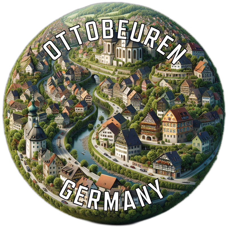 Ottobeuren Germany Souvenir Die Cut Flat Magnet 2-Inch