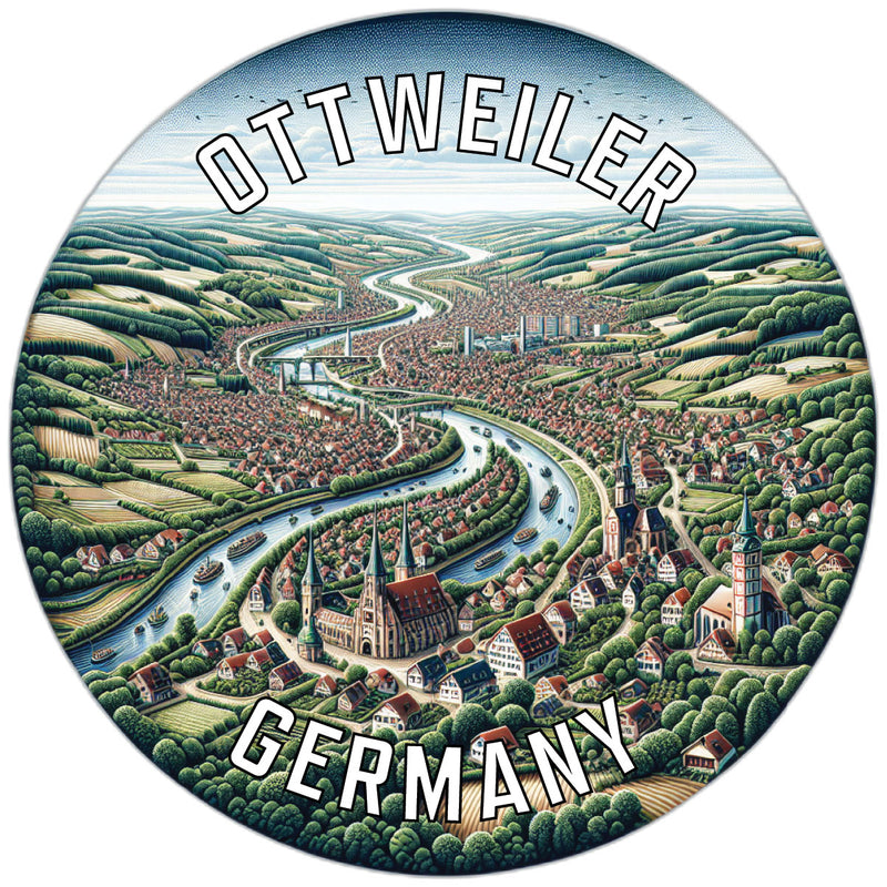 Ottweiler Germany Souvenir Vinyl Decal Sticker 2-Inch