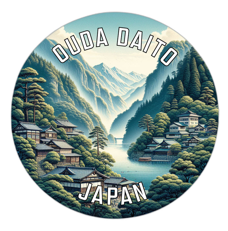Ouda daito Japan Souvenir Vinyl Decal Sticker 6-Inch