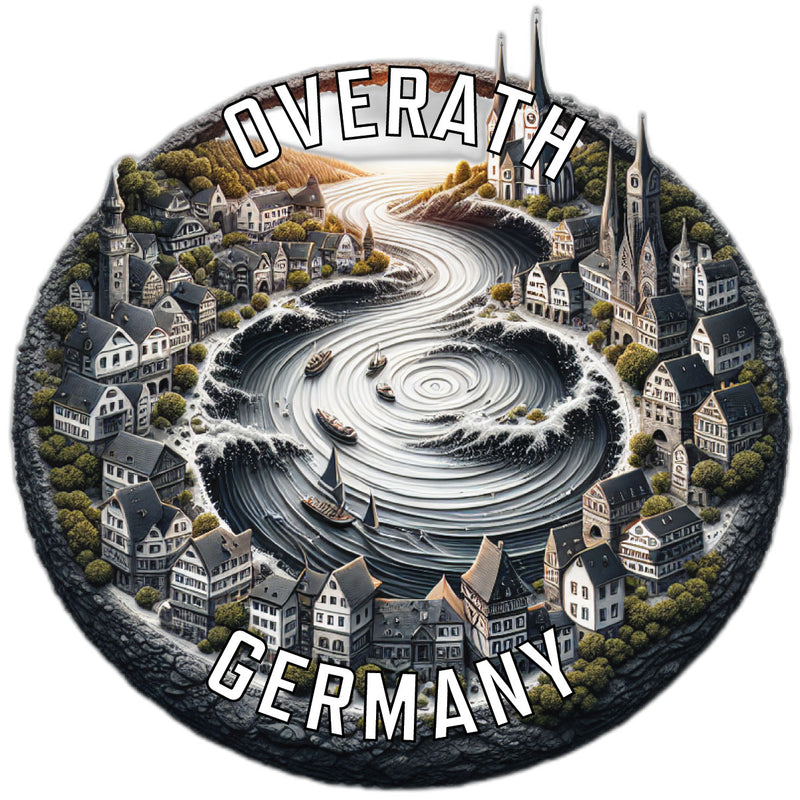 Overath Germany Souvenir Die Cut Flat Magnet 2-Inch