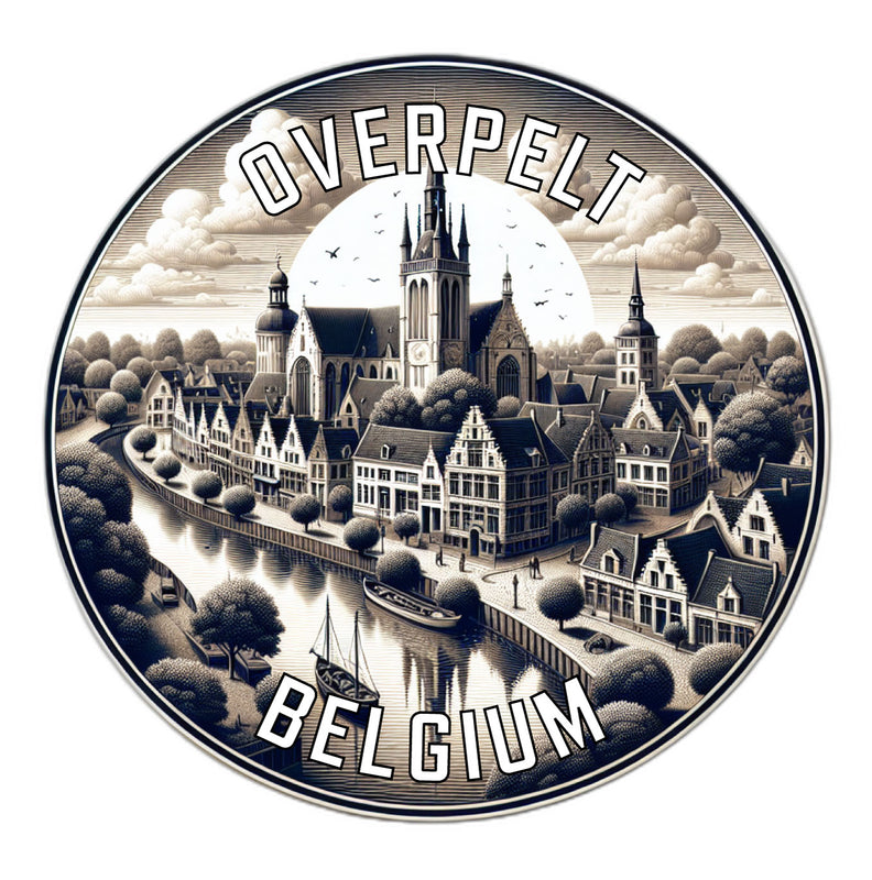 Overpelt Belgium Souvenir Vinyl Decal Sticker 3-Inch