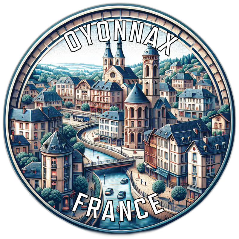 Oyonnax France Souvenir Vinyl Decal Sticker 6-Inch