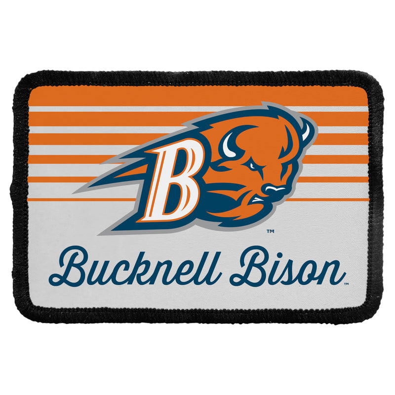 Bucknell University Bison Officially Licensed Cloth Patch Rectangle