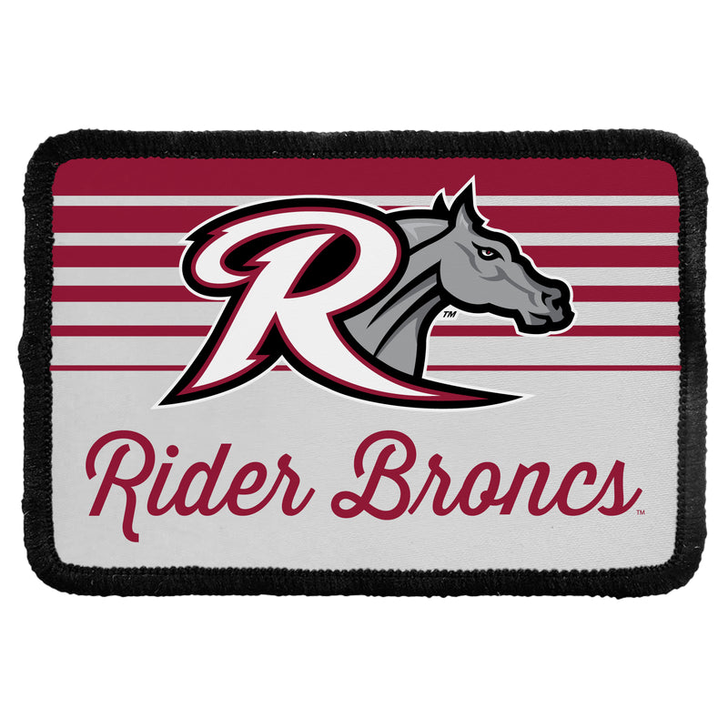 Rider University Broncs Officially Licensed Cloth Patch Rectangle