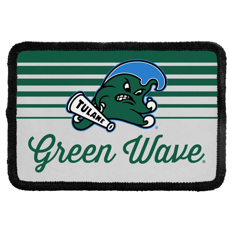 Tulane University Green Wave Officially Licensed Cloth Patch Rectangle