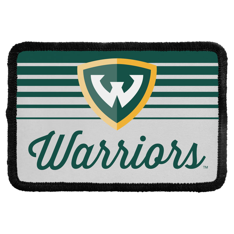 Wayne State Officially Licensed Cloth Patch Rectangle