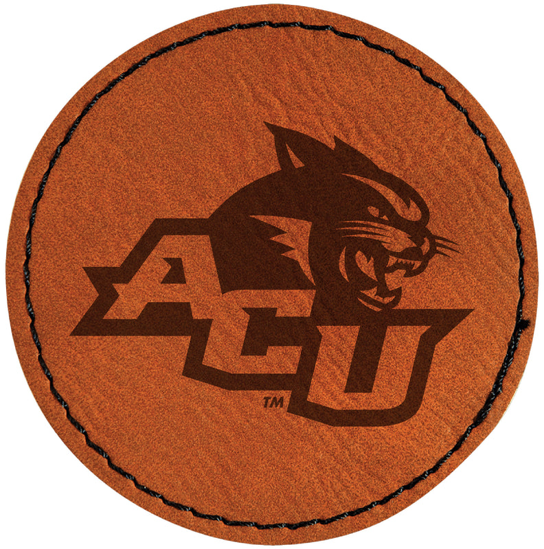 Abilene Christian University Officially Licensed Circular Leatherette Patch - Iron-On with Adhesive Back Single