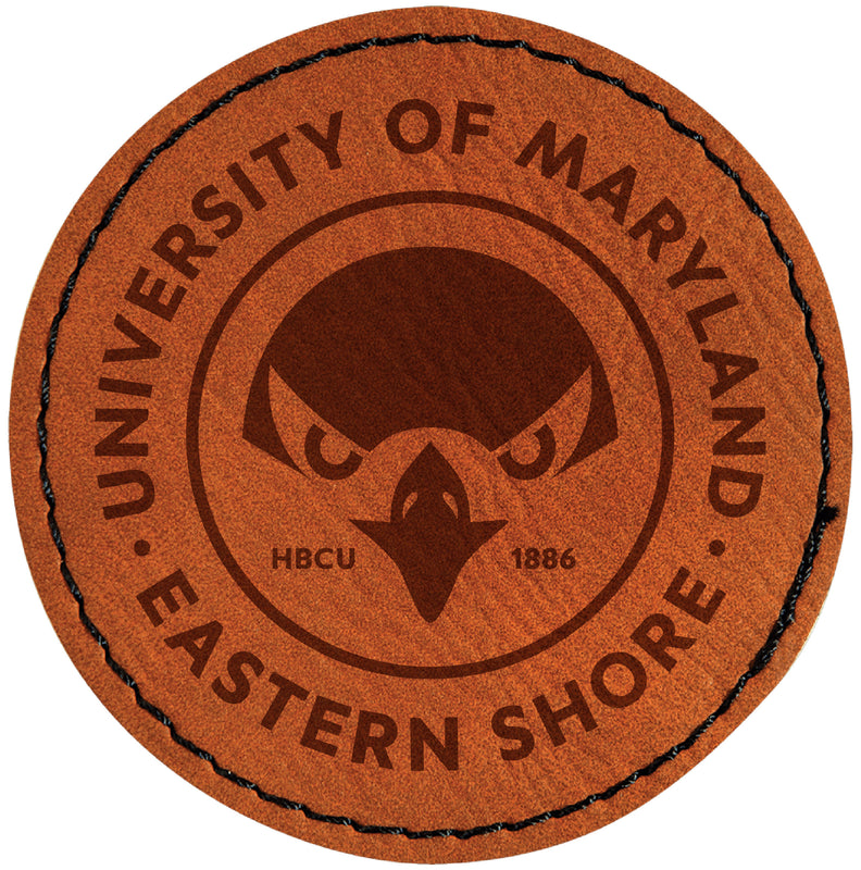 Maryland Eastern Shore Officially Licensed Circular Leatherette Patch - Iron-On with Adhesive Back Single