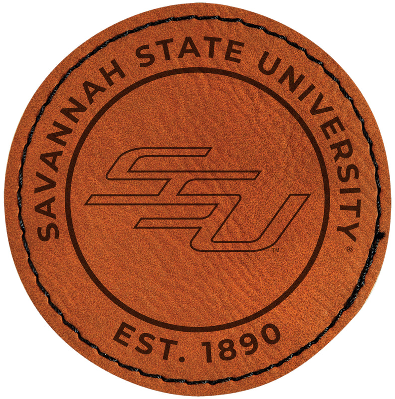 Savannah State University Officially Licensed Circular Leatherette Patch
