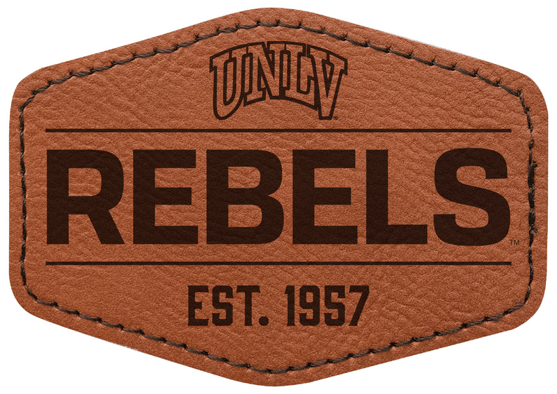 UNLV Rebels Officially Licensed Hexagonal Leatherette Patch