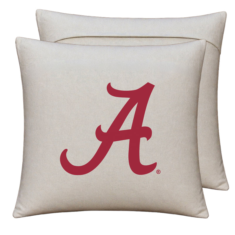 Alabama Crimson Tide Officially Licensed 18" x 18" Throw Pillow Cover – Logo Design