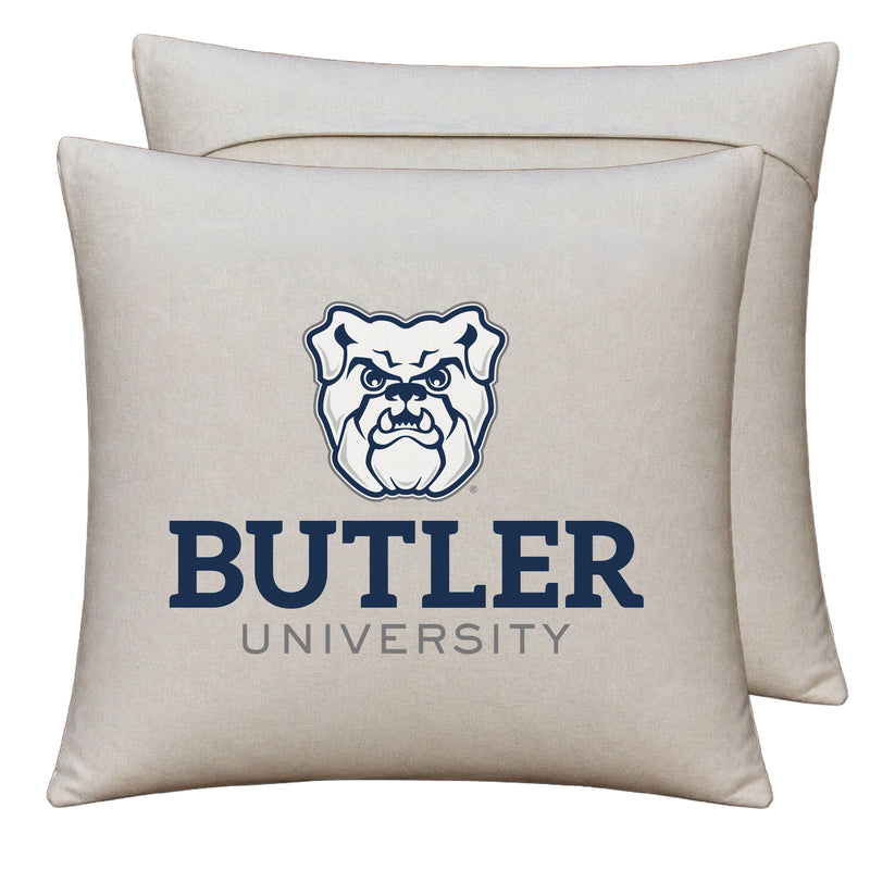 Butler Bulldogs Officially Licensed 18" x 18" Throw Pillow Cover – Logo Design