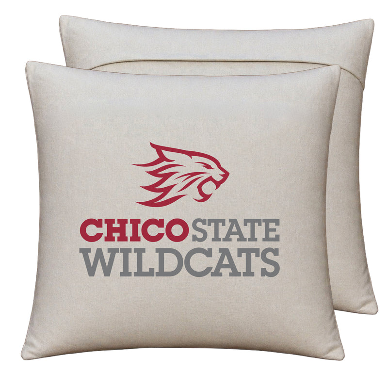 California State University, Chico Officially Licensed 18" x 18" Throw Pillow Cover – Logo Design