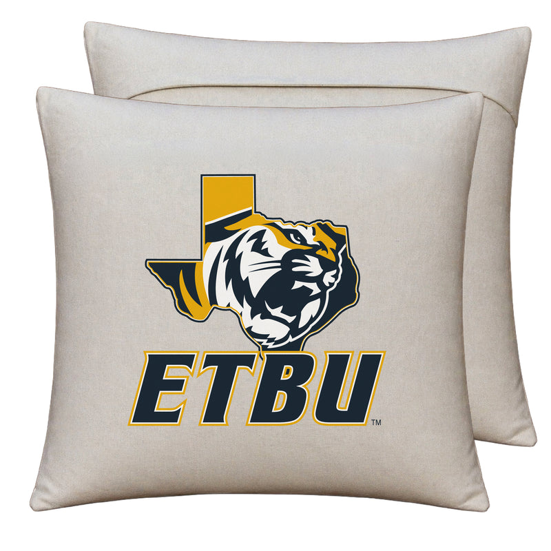 East Texas Baptist University Officially Licensed 18" x 18" Throw Pillow Cover – Logo Design