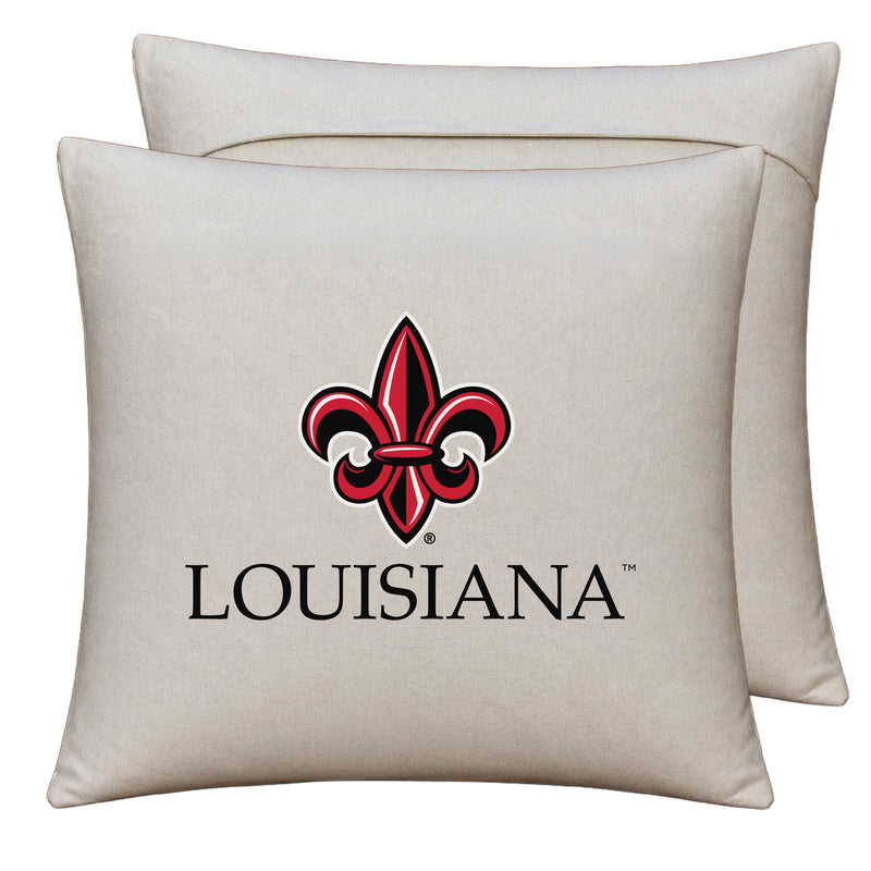Louisiana at Lafayette Ragin' Cajuns Officially Licensed 18" x 18" Throw Pillow Cover – Logo Design