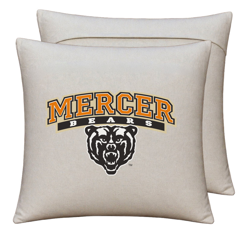 Mercer University Officially Licensed 18" x 18" Throw Pillow Cover – Logo Design