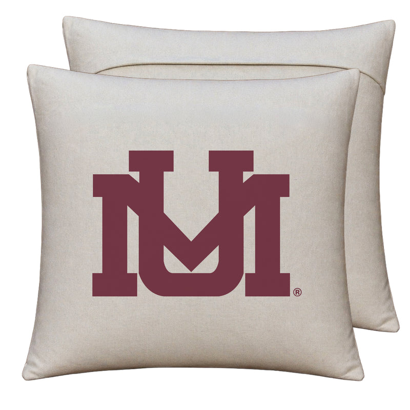 Montana University Officially Licensed 18" x 18" Throw Pillow Cover – Logo Design