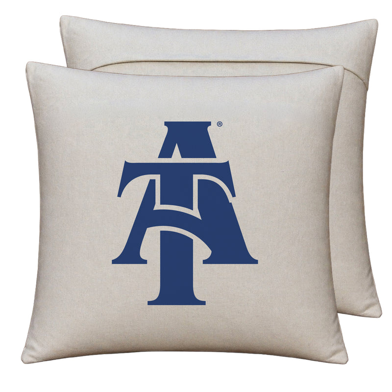 North Carolina A&T State Aggies Officially Licensed 18" x 18" Throw Pillow Cover – Logo Design