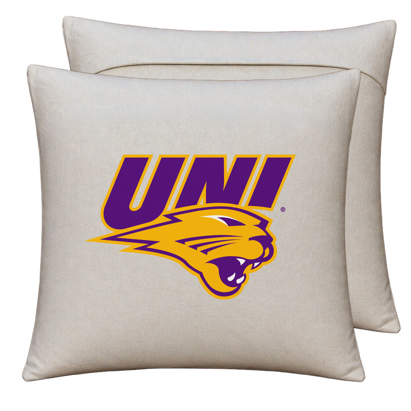 Northern Iowa Panthers Officially Licensed 18" x 18" Throw Pillow Cover – Logo Design